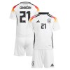 Fotbollskläder Barn Tyskland Gundogan 21 Hemmatröja EM 2024 - Kortärmad Fotbollskläder Barn Tyskland Gundogan 21 Hemmatröja EM 2024 - Kortärmad